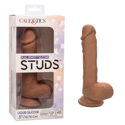 Dual Density Silicone Studs 5”/12.75 cm - Brown Dual Density Silicone Studs 5”/12.75 cm - Brown