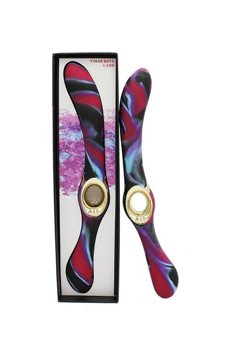 Colourful Camo Entice Vibrator Blue Colourful Camo Entice Vibrator Blue