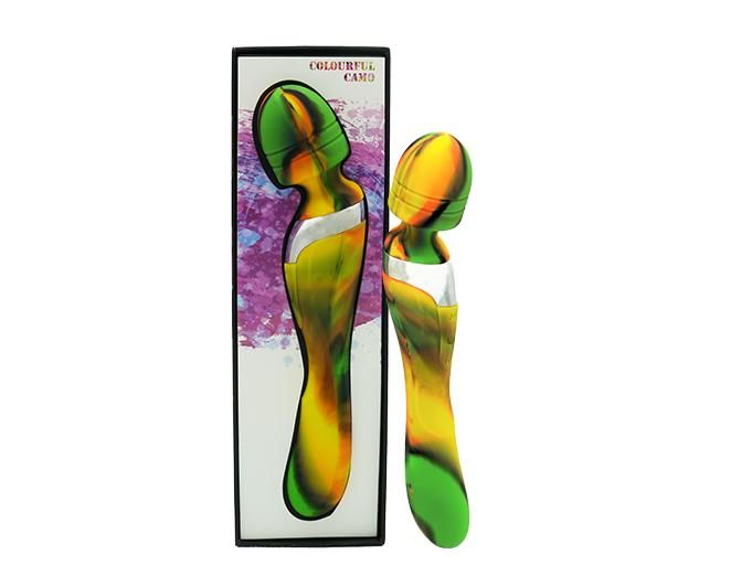 Colourful Camo Beja 2in1 Vibrator Green Colourful Camo Beja 2in1 Vibrator Green