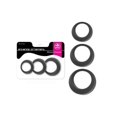 Enhance Ornament C-Rings Set of 3 Grey Enhance Ornament C-Rings Set of 3 Grey