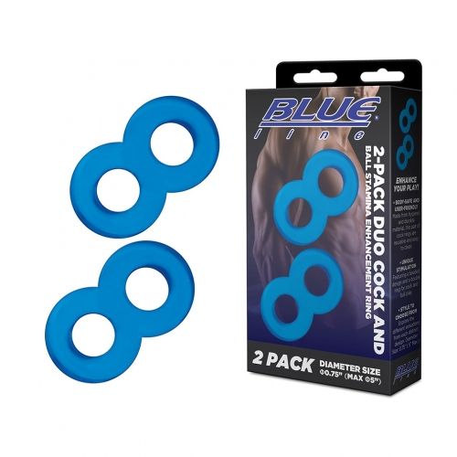 2-Pack Duo Cock And Ball Stamina Enhancement Ring 2-Pack Duo Cock And Ball Stamina Enhancement Ring