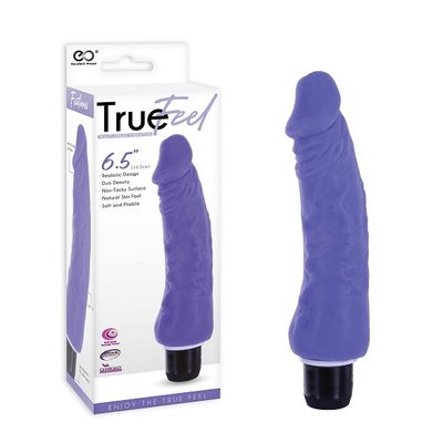 TRUE FEEL PURPLE 6.5 REALISTIC VIBRATOR TRUE FEEL PURPLE 6.5 REALISTIC VIBRATOR