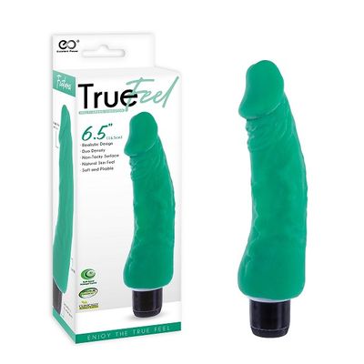 TRUE FEEL GREEN 6.5 REALISTIC VIBRATOR TRUE FEEL GREEN 6.5 REALISTIC VIBRATOR