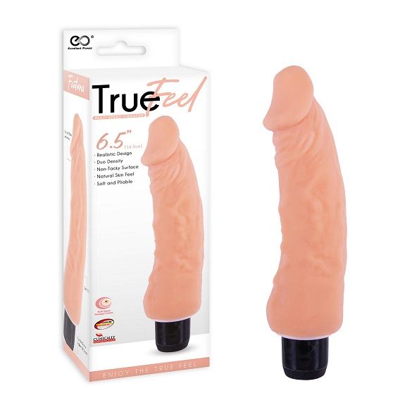TRUE FEEL FLESH 6.5 REALISTIC VIBRATOR TRUE FEEL FLESH 6.5 REALISTIC VIBRATOR