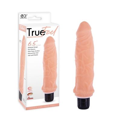 TRUE FEEL 6.5 REALISTIC VIBRATOR FLESH TRUE FEEL 6.5 REALISTIC VIBRATOR FLESH