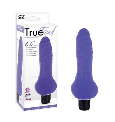 TRUE FEEL REALISTIC TPR VIBRATOR 6.5 TRUE FEEL REALISTIC TPR VIBRATOR 6.5" - PURPLE