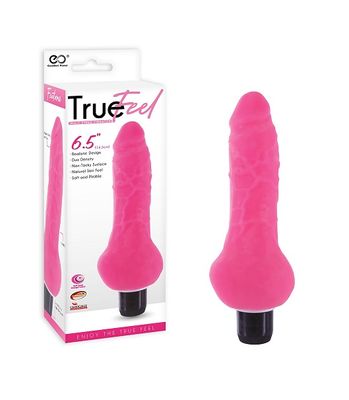TRUE FEEL REALISTIC TPR VIBRATOR 6.5 TRUE FEEL REALISTIC TPR VIBRATOR 6.5" - PINK