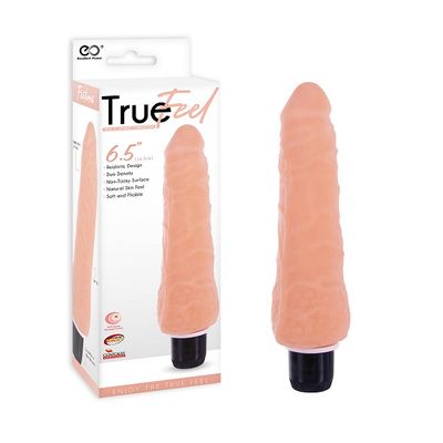 TRUE FEEL 6.5 REALISTIC TPR VIBRATOR FLESH TRUE FEEL 6.5 REALISTIC TPR VIBRATOR FLESH