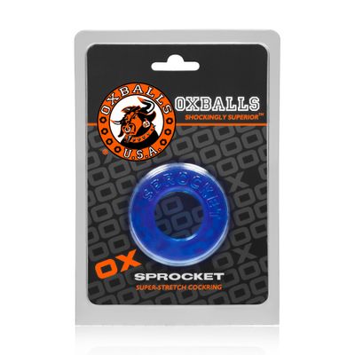 OXBALLS SPROCKET no-roll comfort cockring ICE BLUE OXBALLS SPROCKET no-roll comfort cockring ICE BLUE