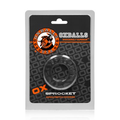 OXBALLS SPROCKET no-roll comfort cockring CLEAR OXBALLS SPROCKET no-roll comfort cockring CLEAR