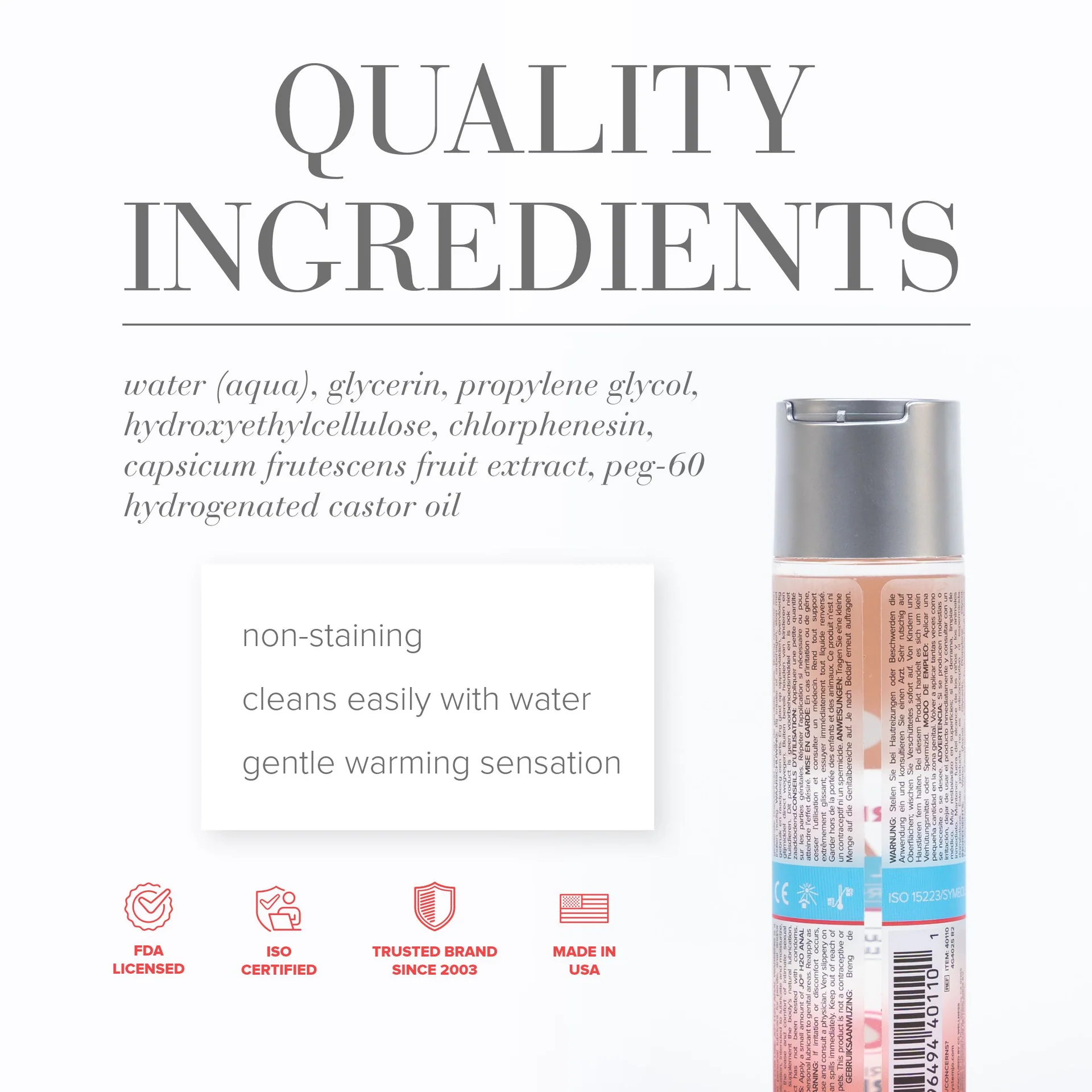 System JO Anal H2O Lubricant Warming 60 ml