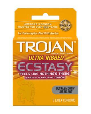 Trojan Ultra Ribbed Ecstasy 3Pk