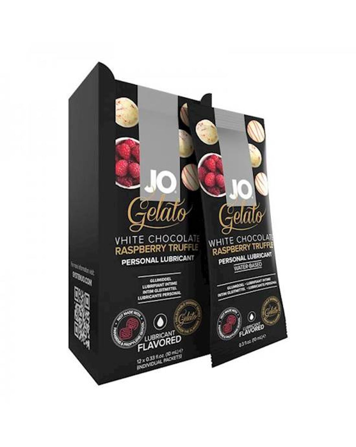 Jo H2o White Chocolate Raspberry Lubricant Foils