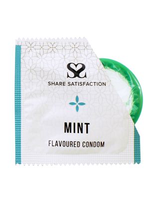 Share Satisfaction Mint Flavoured Condoms 100 bulk Pack