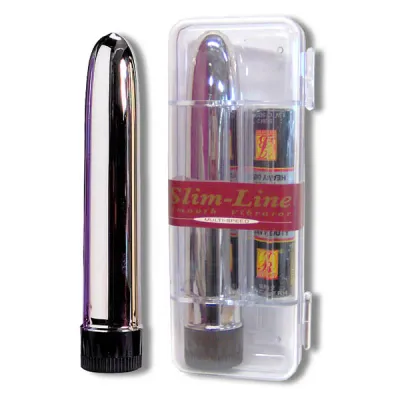 Slim Line - Silver 17.8 cm (7'') Vibrator Slim Line - Silver 17.8 cm (7'') Vibrator