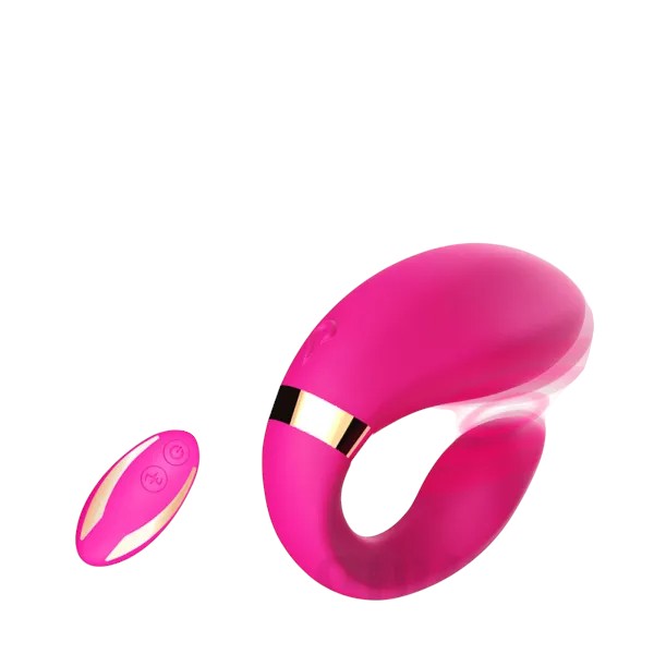 Moon-Shaped Couple Vibrator USB Charging