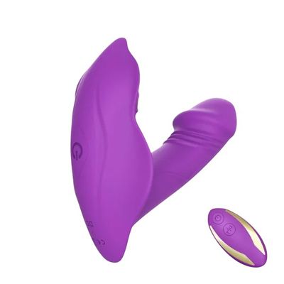 Remote Control Wearable Dildo Vibrator USB Charging