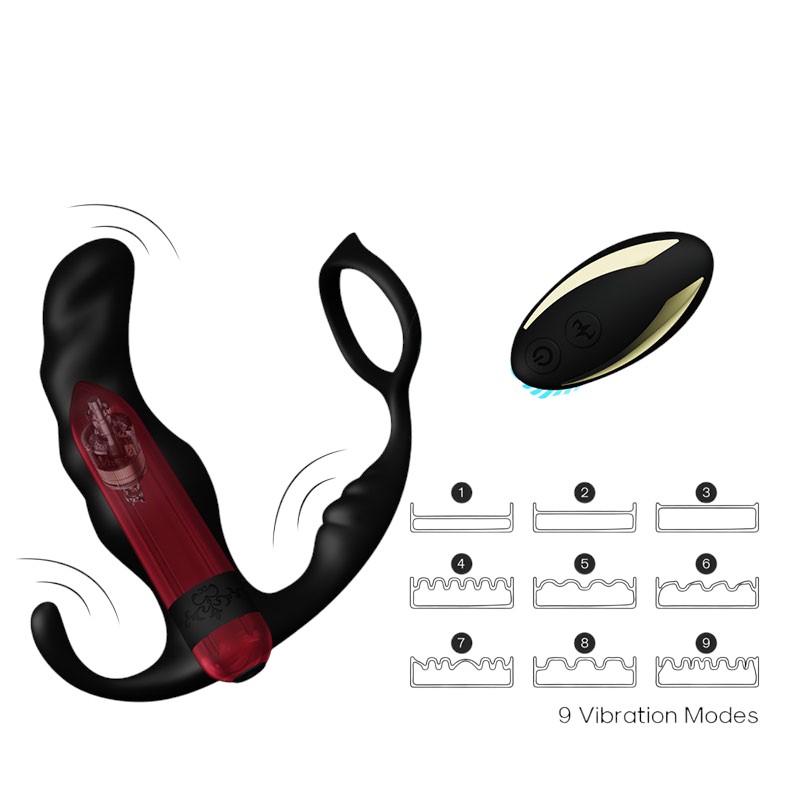 Remote Control Knight Prostate Vibrator USB Charging