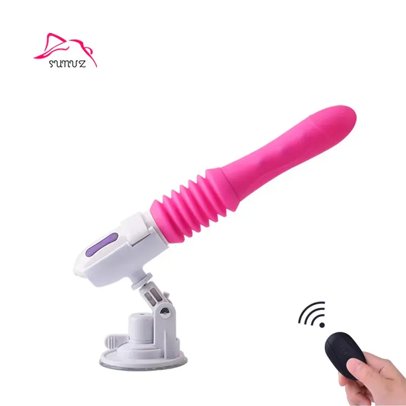 ​Remote-Controlled Telescopic Vibrator Sex Machine - Ultimate Pleasure at Your Fingertips