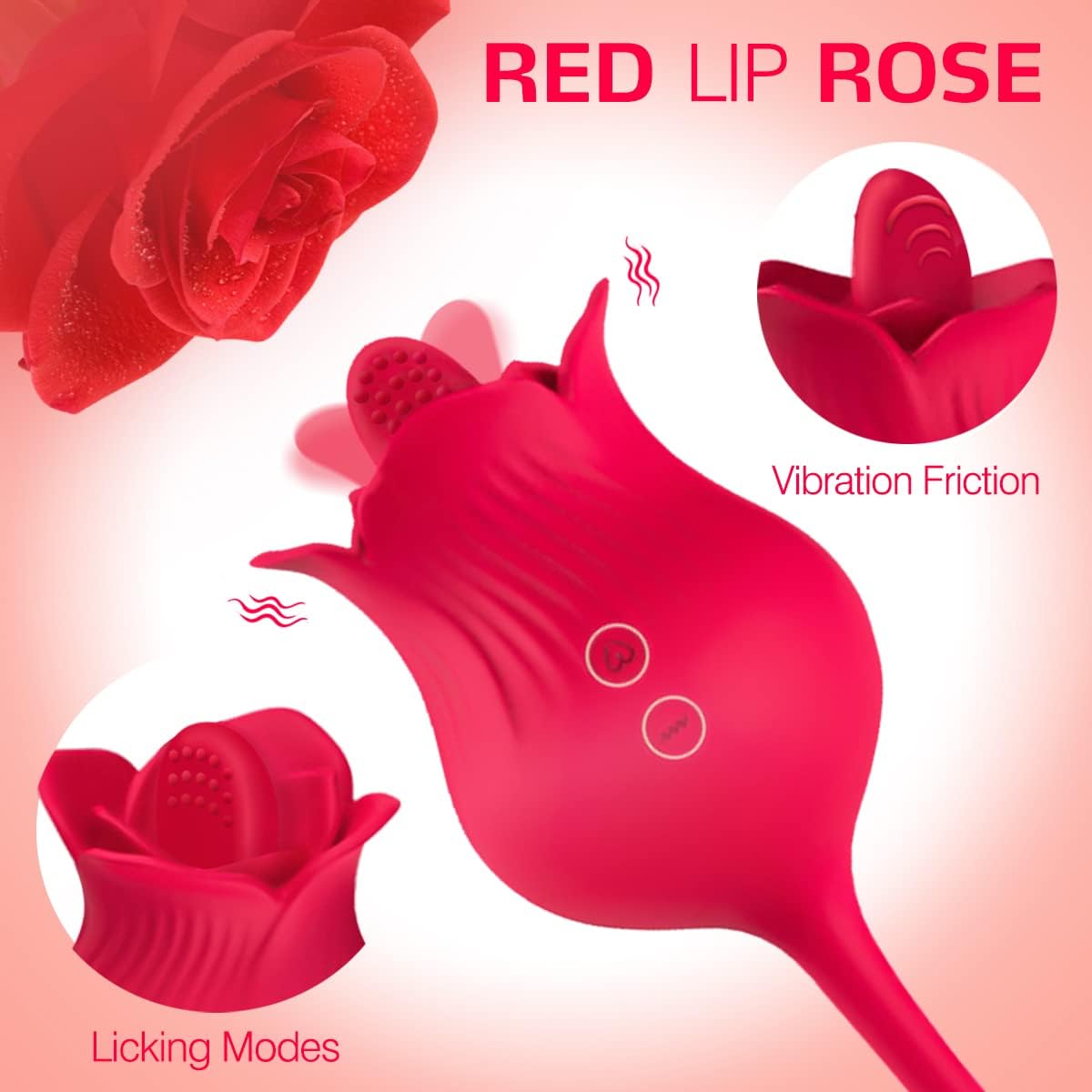 Rose Clitoral Tongue Vibrator