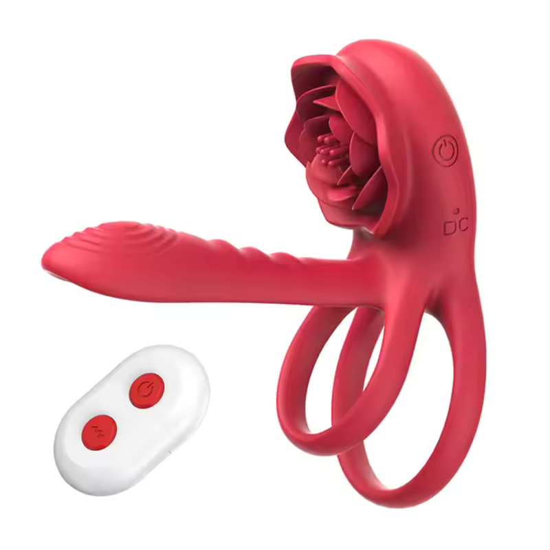 Vibrating Rose Cock Ring Couples Toys Vibrating Rose Cock Ring Couples Toys