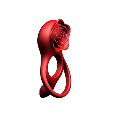 Vibrating Rose Double Cock Ring