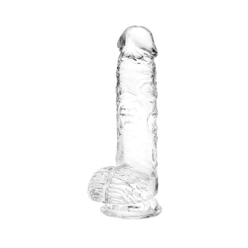 6.8 Inch Realistic Clear Dildo with Suction Cup 6.8 Inch Realistic Clear Dildo with Suction Cup