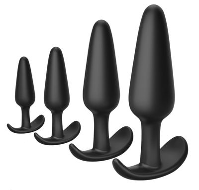 4-Pack Silicone Anal Plug Set