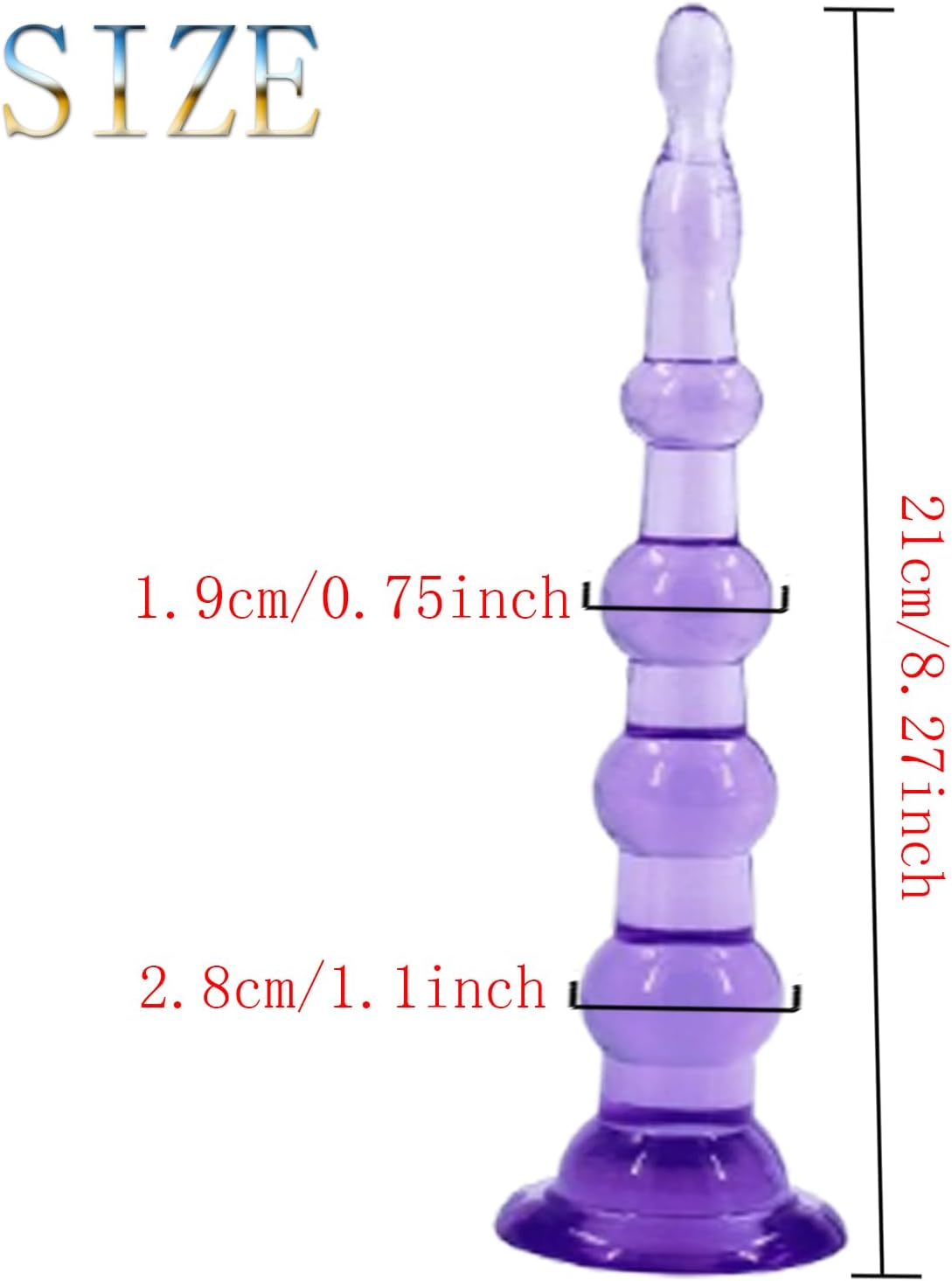 Anal Beads with Suction Cup