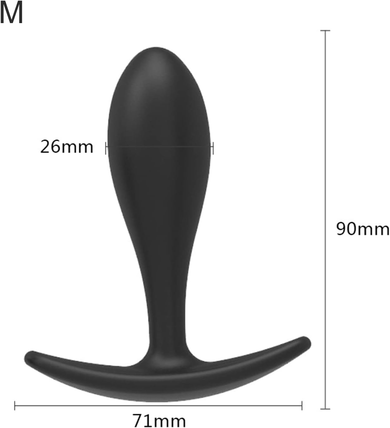 Water-Drop Silicone Anal Plug (M)