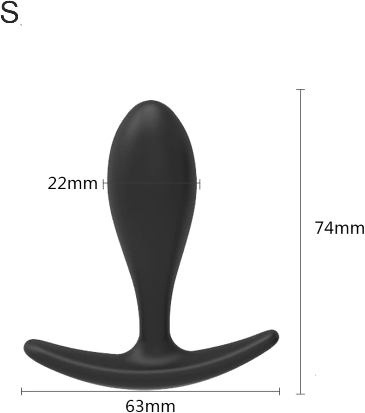 Water-Drop Silicone Anal Plug (S)