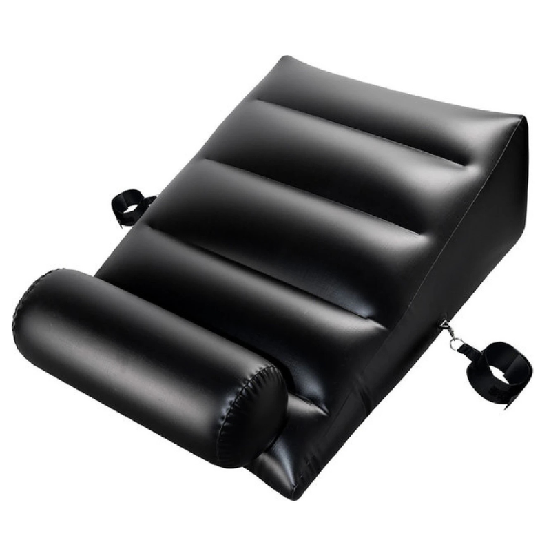 Dark Magic Inflatable Ramp Wedge Love Cushion with Cuffs