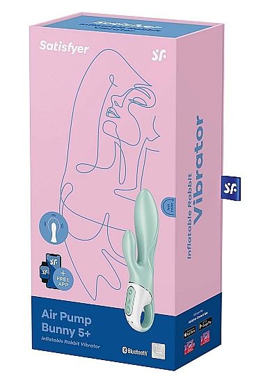 Satisfyer Air Pump Bunny 5+ Mint Green