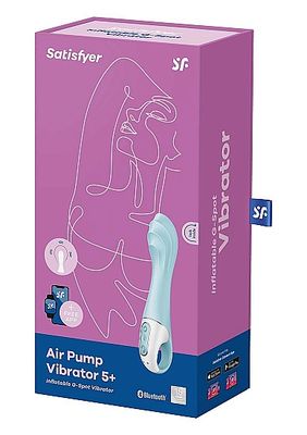 Satisfyer Air Pump Vribrator 5+ Blue Satisfyer Air Pump Vribrator 5+ Blue