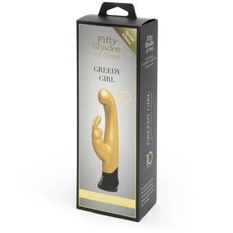 Fifty Shades of Grey Greedy Girl 10 Year Anniversary Gold Rabbit
