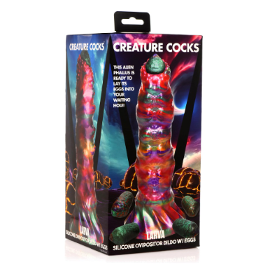 Creature Cock Larva Silicone Ovipositor Dildo w/ Eggs Creature Cock Larva Silicone Ovipositor Dildo w/ Eggs