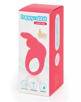 Happy Rabbit Rechargeable Cock Ring Pink Happy Rabbit Rechargeable Cock Ring Pink