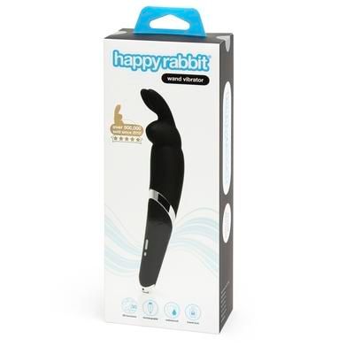 Happy Rabbit Rechargeable Wand Vibrator Black Happy Rabbit Rechargeable Wand Vibrator Black