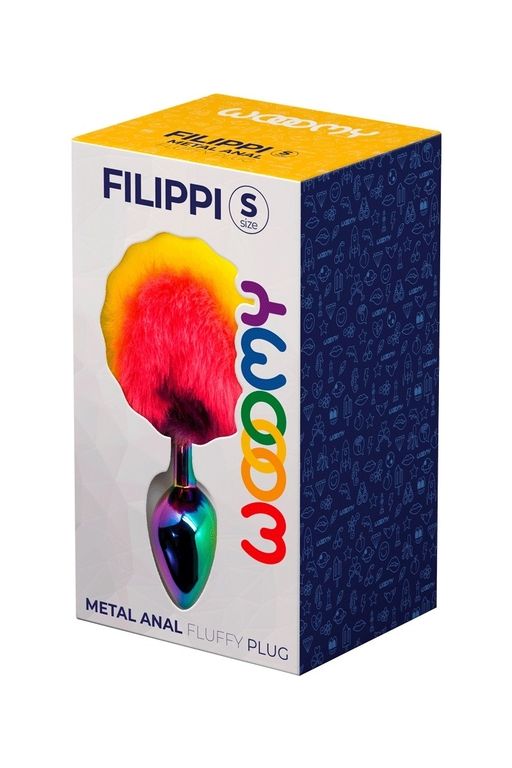 Wooomy Filippi Fluffy Rainbow Metal Plug S Wooomy Filippi Fluffy Rainbow Metal Plug S
