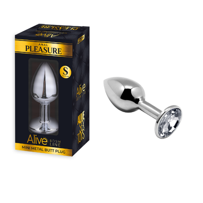 MINI METAL BUTT PLUG ANAL PLEASURE WHITE S MINI METAL BUTT PLUG ANAL PLEASURE WHITE S