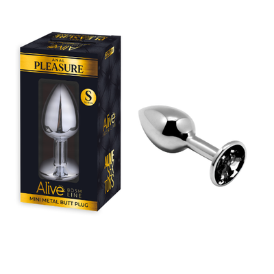 MINI METAL BUTT PLUG ANAL PLEASURE BLACK S MINI METAL BUTT PLUG ANAL PLEASURE BLACK S