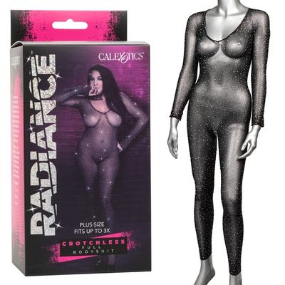 Radiance Plus Sized Crotchless Full Body Suit Radiance Plus Sized Crotchless Full Body Suit