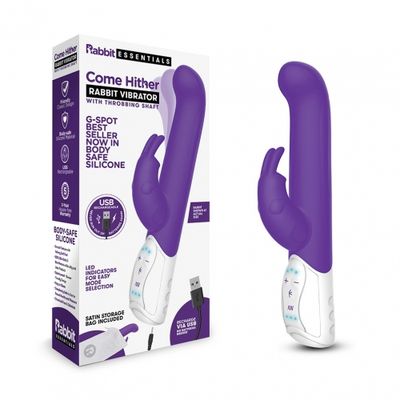 Rabbit Essentials Rechargeable G-Spot Rabbit - Hot Purple