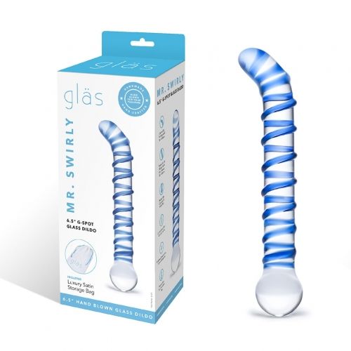 Mr Swirly 6.5 Mr Swirly 6.5" G-Spot Glass Dildo