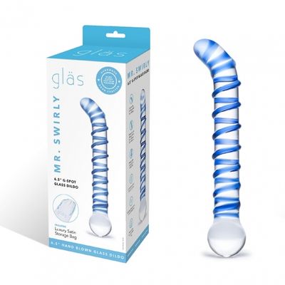 Mr Swirly 6.5 Mr Swirly 6.5" G-Spot Glass Dildo
