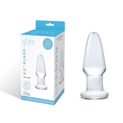 3.5" Glass Butt Plug