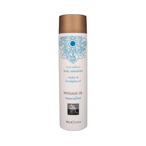 Massage oil masculine - Amber & Eucalyptus oil 100ml