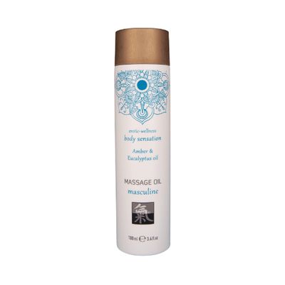 Massage oil masculine - Amber & Eucalyptus oil 100ml
