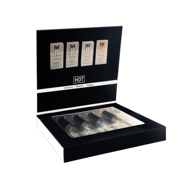 HOT Pheromone Perfume Tester-Box LMTD men - 4x5ml HOT Pheromone Perfume Tester-Box LMTD men - 4x5ml
