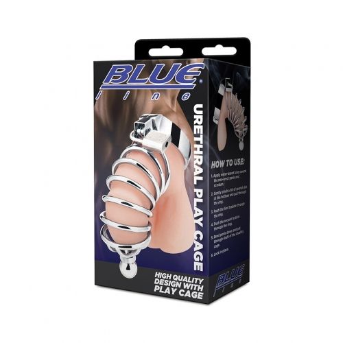 Blue Line URETHRAL PLAY COCK CAGE Blue Line URETHRAL PLAY COCK CAGE